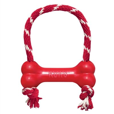 Kong Goodie Bone Met Touw 7-16 KG 18X4,5X6,5 CM