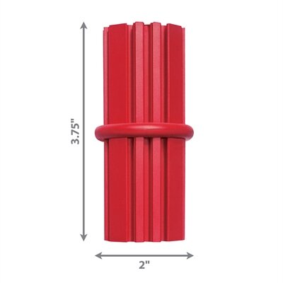 Kong Dental Stick Rubber Rood 9,5X5X5 CM