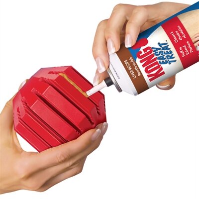 Kong Stuff A Ball Rubber Rood 6,5X6,5X6,5 CM