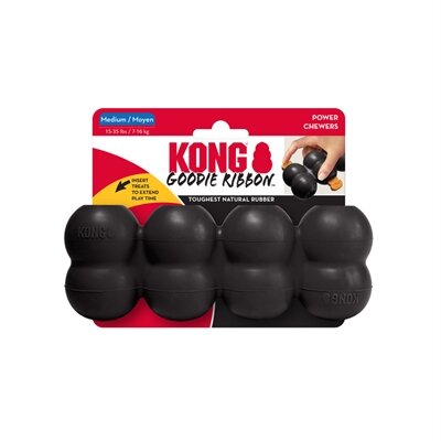 Kong Extreme Goodie Ribbon Zwart 18X4,5X6,5 CM