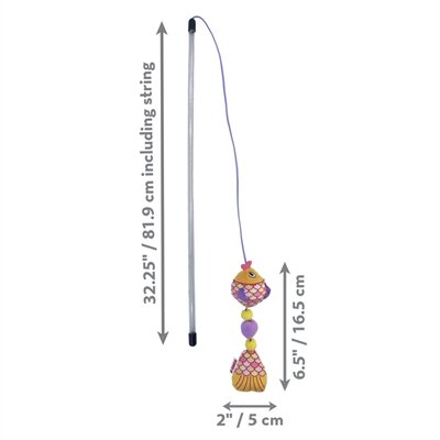 Kong Kattenhengel Scrattles Vis Assorti 47X6X5 CM