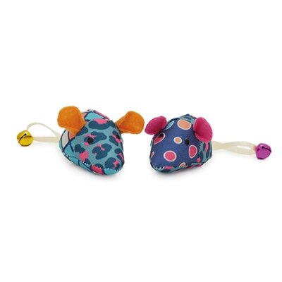 Rosewood Jolly Moggy Patchwork Muizen Duo 16 CM 2 ST