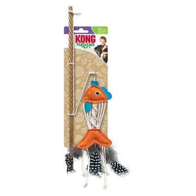 Kong Naturals Teaser Kattenhengel Vis 91,5X12,5X0,5 CM
