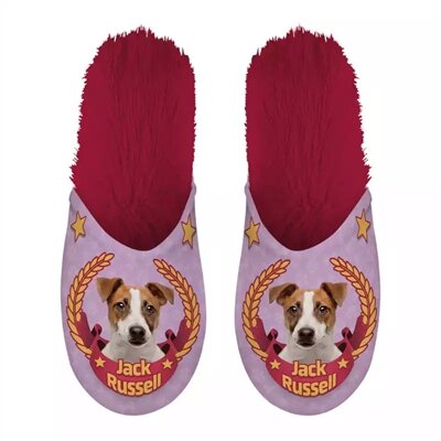 Merkloos Pantoffel Jack Russel Roze / Fuchsia MAAT 39-42