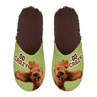 Merkloos Pantoffel Go Crazy Groen / Bruin MAAT 39-42
