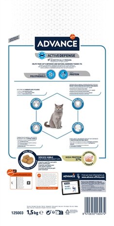 Advance Cat Sterilized Turkey 1,5 KG