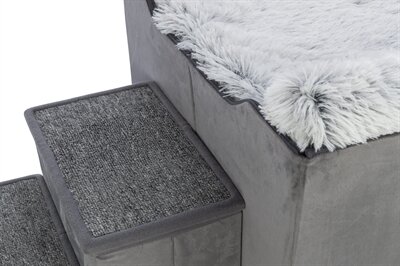 TRIXIE HONDENMAND HUIS HARVEY MET TRAP GRIJS / WIT