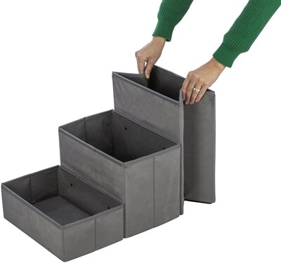 TRIXIE HONDENMAND HUIS HARVEY MET TRAP GRIJS / WIT