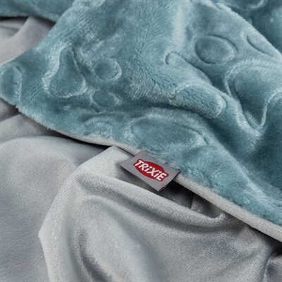 TRIXIE HONDENDEKEN BARRY SOFTPLUCHE BLAUW / GRIJS