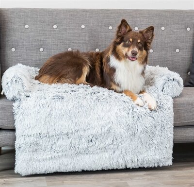 TRIXIE SOFA BED HARVEY MEUBELBESCHERMER HOEKIG WIT / ZWART