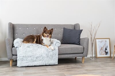 TRIXIE SOFA BED HARVEY MEUBELBESCHERMER HOEKIG WIT / ZWART