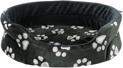 TRIXIE HONDENMAND JIMMY OVAAL ZWART MET POOTPRINT