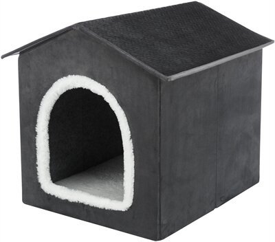 TRIXIE HONDENMAND / KATTENMAND HUIS LIVIA GRIJS / WIT
