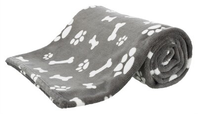 TRIXIE HONDENDEKEN KENNY FLEECE BOT / POOTJES GRIJS