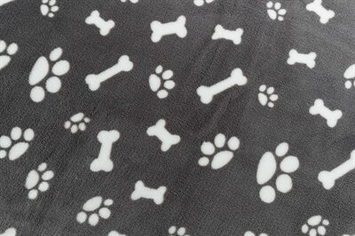 TRIXIE HONDENDEKEN KENNY FLEECE BOT / POOTJES GRIJS