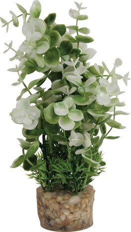 ZOLUX ORNAMENT PASTIC PLANT OP STENEN PUNTIG ASSORTI