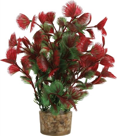 ZOLUX ORNAMENT PASTIC PLANT OP STENEN PUNTIG ASSORTI