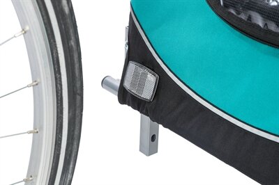 TRIXIE HONDENFIETSKAR LIMITED EDITION ZWART / TURQUOISE