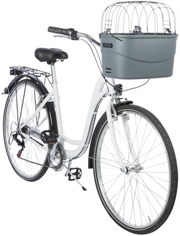 TRIXIE STUUR-FIETSMAND KUNSTSTOF GRIJS