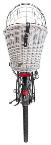 TRIXIE FIETSMAND BAGAGEDRAGER MET ROOSTER GRIJS