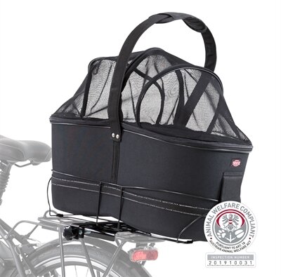 TRIXIE FIETSMAND BAGAGE DRAGER BREED ZWART