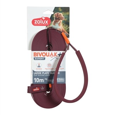 ZOLUX BVK SLEEPLIJN PLAT SILICONEN ROOD