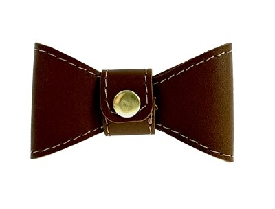 SAZZZ VLINDERSTRIK GLAMPER CLASSIC LEER ZADEL BRUIN