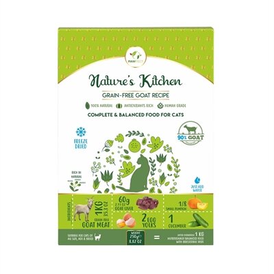PAWFECT FREEZE DRIED FOODS CAT GOAT RECIPE