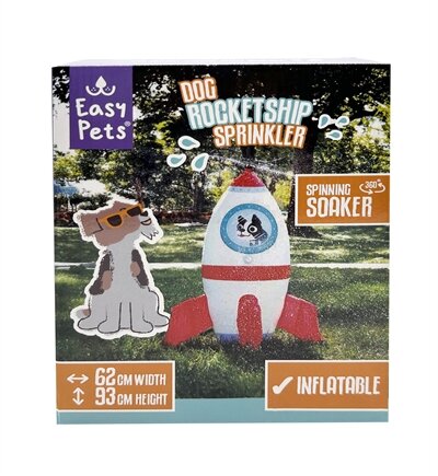 EASYPETS SUMMER ROCKETSHIP SPRINKLER