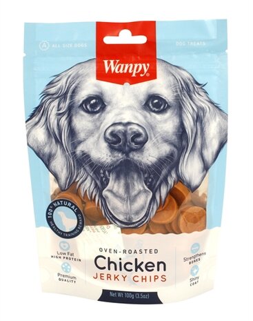 WANPY OVEN-ROASTED CHICKEN JERKY CHIPS