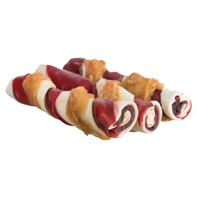 TRIXIE DENTA FUN BARBECUE CHICKEN CHEWING ROLLS