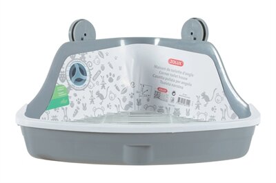 ZOLUX HOEKTOILET KNAAGDIER GRIJS