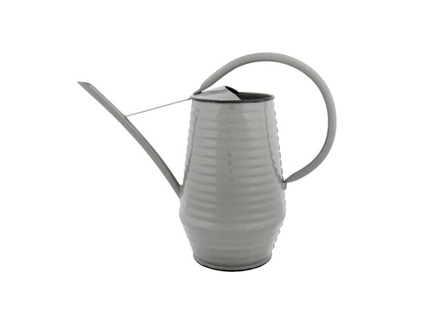 Flower Watering Can - Zinc - 1 Liter - Green - Gray - White Grey