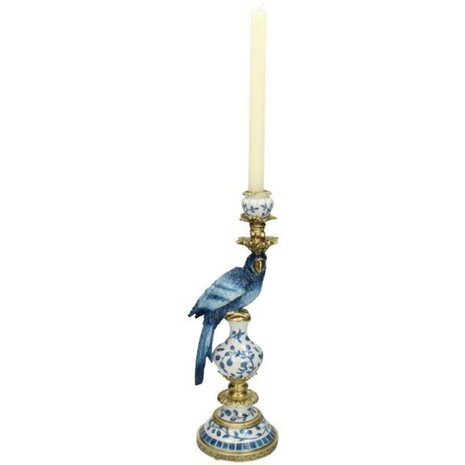 Candle Holder - Dutch Blue Parrot ↑ 40 Cm Set of 2 (Left+Right)