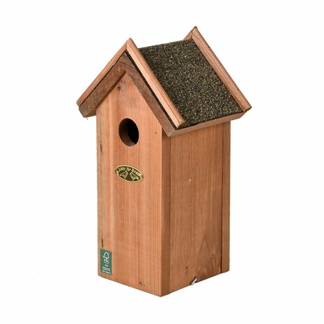 Blue Tit Birdhouse - Nesting Box - Bitumen Roof