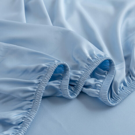 Hoeslaken (Topdekmatras) - Sky Blue - Premium 180 X 200