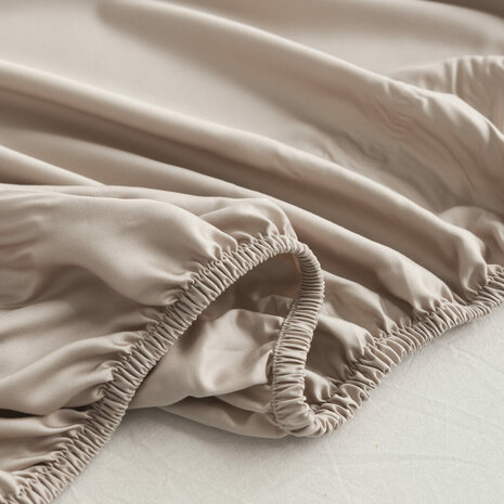 Hoeslaken - Soft Taupe - Premium 80 X 200