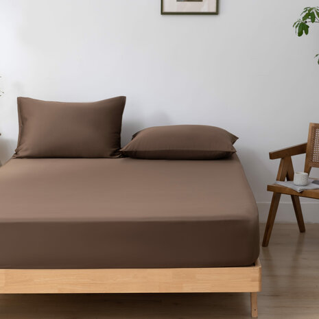 Hoeslaken - Coffee Brown - Premium 80 X 200